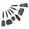DI ORO Silicone Turner Spatula Set - 6 Piece Kitchen