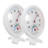 IWOWHERO 2Pcs Round Temperature Humidity Gauge for Refrigerators Humidifiers Indoor