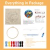 Punch Needle Kits for Beginners Cute Black White Sheep Flowers