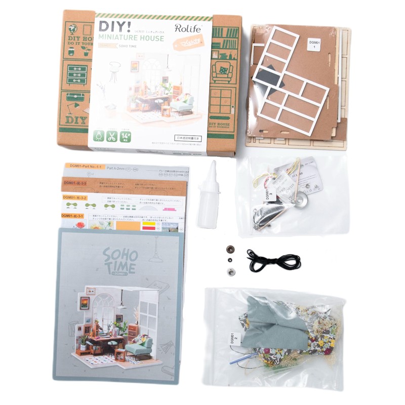 Dokurundo ® Robotime DIY Miniature House DGM Series (Soho)