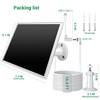 VERVERAY 2 Pack 6W Solar Panel for Ring Camera Outdoor