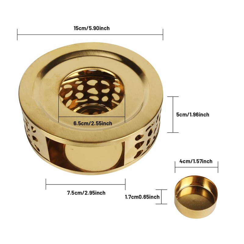 Teapot Warmer Stainless Steel Tea Warmer Tea Light Holder Teapot