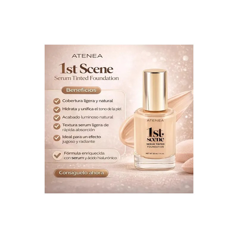 Tinta Atenea Serum Foundation 1st Scene Tono Temple
