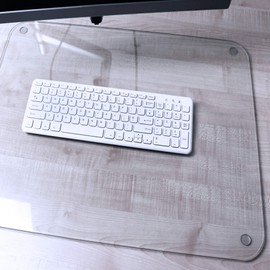Exclusive Glaciermat® Glass Desk Pad - 19" x 24"