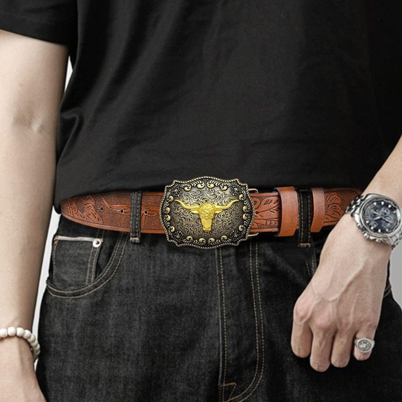 UDNFHL 2 pieces retro belt buckle, belt buckle, strap accessories,