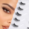 False Eyelashes Half Lashes Natural Look Wispy Mink Lashes zanlufly
