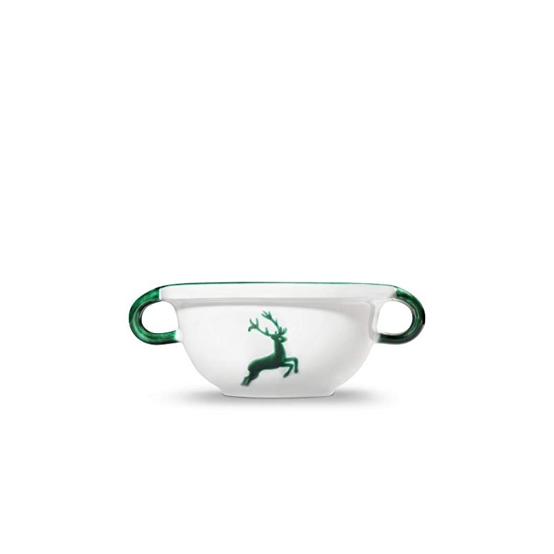 GMUNDNER KERAMIK Weitling Green Deer Tableware Capacity 0.6 Litres Handmade