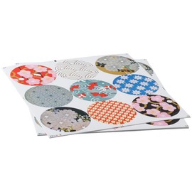 allcoupon 90PCS Japan Style Circle Envelope Seals Stickers, Bags Stickers Label Gift Boxes Stickers, 9 Patterns Self-Adhesive Labels,10 Sheets