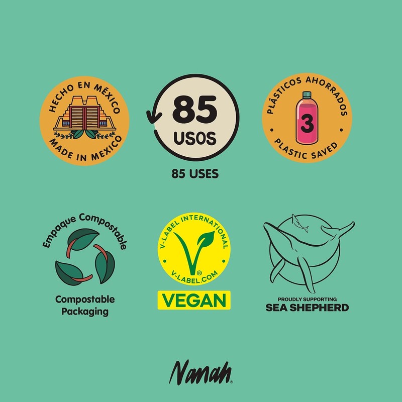 NANAH Shampoo en Barra para Cabello Seco con Aceite de