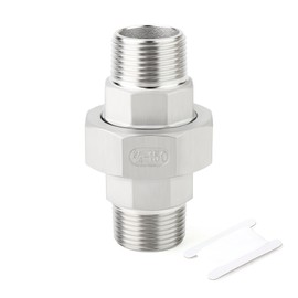 TAISHER 1PCS 304 Stainless Steel Union，3/4" NPT Male x 3/4" NPT Male Cast Pipe Fitting