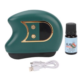 Electronic Facial Guasha Machine Meridian Massage 9 Gear Vibrating Portable Wireless Guasha Tool with Essential Oil Green