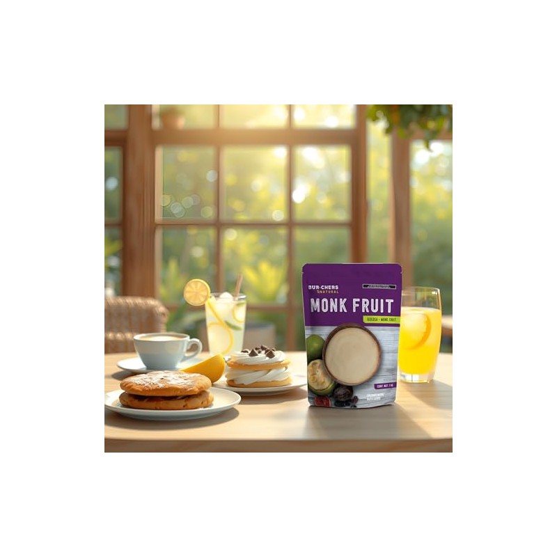 Monk Fruit sin Eritritol 1kg | Burchers Natural
