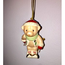 Lenox China Ski Time Bear Christmas Ornament