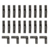 uxcell 50Pcs Invisible Barrel Hinges, 4x20mm Brass Concealed Hinge, Hidden