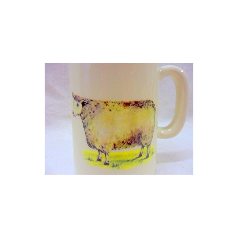Farmyard Sheep Design Milk jug by Heron Cross Pottery.