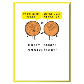19 Priceless Years! Funny 19th Anniversary Card