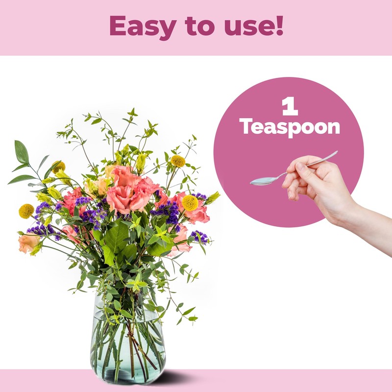 Cut Flower Food, Liquid Nutrients to Keep Flowers Fresh Longer,