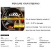 Follicomfy Comfort Leather Auto Car Steering Wheel Cover,Anti Slip Universal