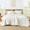 Litanika Comforter Super King Plus Size Set Ivory, 3 Pieces
