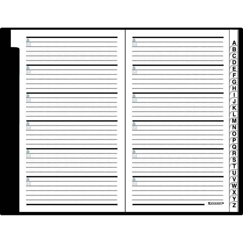At-A-Glance Crocodile Cover Telephone/Address Book, 5-3/8 x 7-3/4 Inch, Assorted
