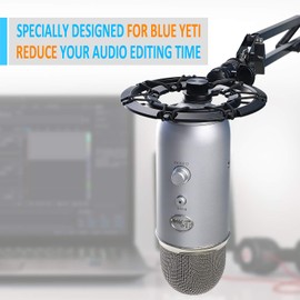 YOUSHARES Shockmount for Blue Yeti and Yeti Pro Microphone, Alloy Shock Mount Reduces Vibration Noise and Improve Recording Quality, Blue Yeti Shock Mount