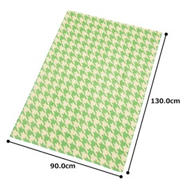 Asuka Towel ASK-1AP-CHI-GRN Dry Bath Towel 35.4 x 51.2 inches (90 x 130 cm), Houndstooth Pattern
