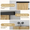 Barnsmith 6FT Sliding Barn Door Hardware Track Kit with Handles,