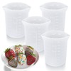 Palksky Silicone Cups for Melting Chocolate, 4PCS Silicone Measuring Cups