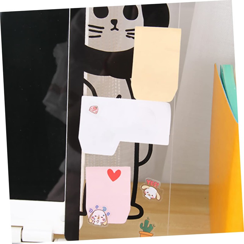 Toyvian Monitor Sticky Note Board Acrylic Monitor Memo Board Cute