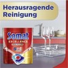 Somat Excellence Premium 5-in-1 Caps (16 Caps), Quick-Dissolving Dishwasher Tablets