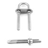 QWORK Marine Boat Stern Eye Tie Down U Bolt, 2