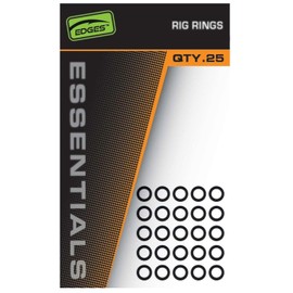 Fox Edges Rig Rings - 25 Rings for Carp Mounting, Size: Large / 3.7 mm