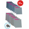Sandpaper Mini Size, 9 Types, 2 Sheets Each, 18 Sheets