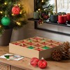 16 Pieces Christmas Baubles Red Green, Christmas Tree Decoration Plastic,