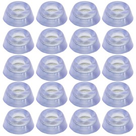 20pcs Round Non Slip Furniture Pads,ULIFESTAR Wood Furniture Sliders Hardwood Floor Protectors Surface Protection for Chair Table Desk Dresser Cabinet Sofa Couch Leg Feet Carpet Dia 28mm/1.1''