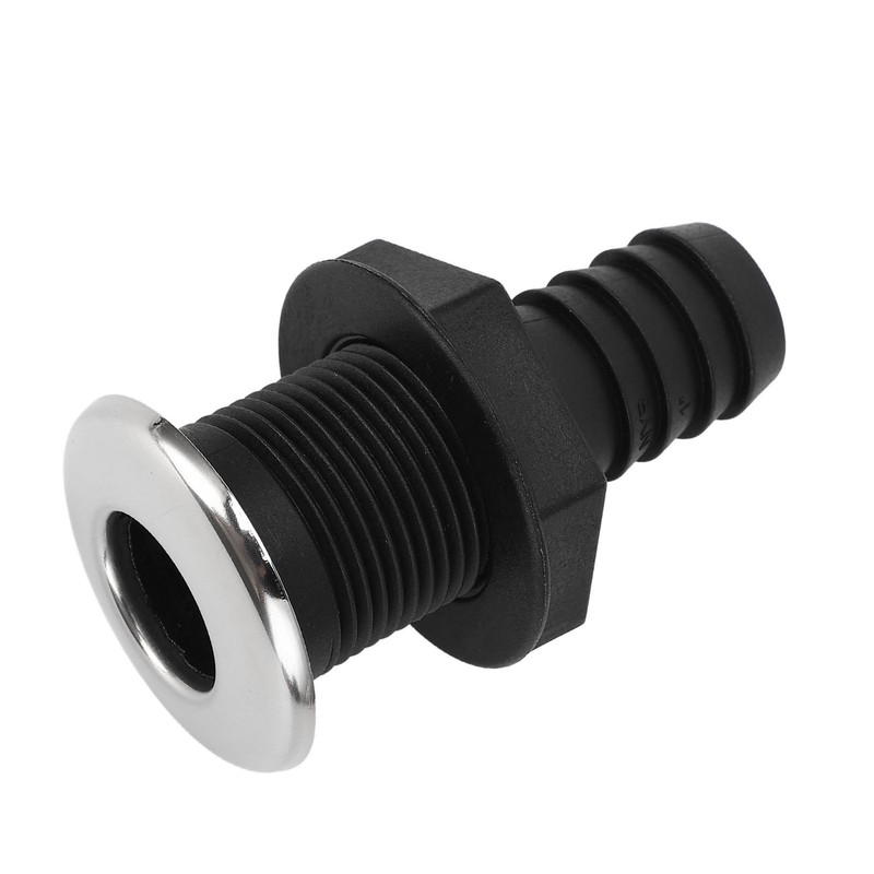 25mm Thru Hull Fitting Nylon Impact Resistance Leakproof Long Lasting