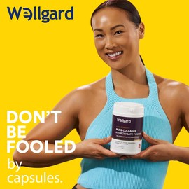 Wellgard Pure Collagen Powder, 400g, 14.1 ounce, Gold Standard Bovine Collagen Peptides Powder, High Levels of The 8 Essential Amino Acids, Made in UK