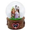 30062 Souvenir Snow Globe Almabtrieb Hut Greeting 65 mm Diameter – Travel Souvenir Germany Gift Shake Ball