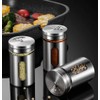 Morning Place Stainless Steel Condiment Can Set, Seasoning Container Set,