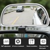 BESULEN Blind Spot Mirror for Car, HD Glass Adjustable Convex