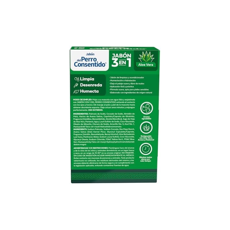 Perro Consentido Grisi, Jabón 3 en 1 100g para Perros