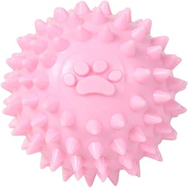 Pinkes Hundespielzeug, stacheliger Ball, kein Quietschen, Kauspielzeug, langlebiges Hundespielzeug, Bälle für aggressive Kauer, Welpen, Zahntraining, Spielzeug, Hunde, stacheliger Gummiball,
