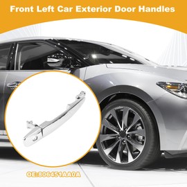 X AUTOHAUX Front Passenger Side Car Exterior Door Handle No.806451AA0A for Nissan Murano/Maxima 2009-2014 Silver Tone ABS 1 Set