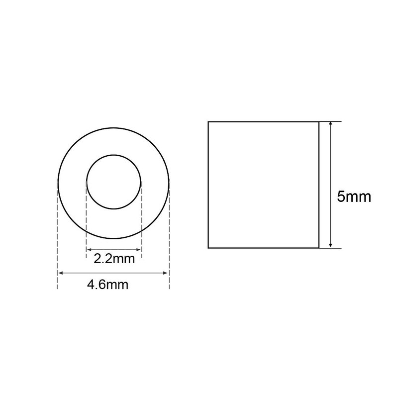 sourcing map M2 Aluminium Alloy Sleeve Crimp 2 mm Steel