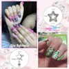 qiipii - 48 piezas de dijes de uñas de estrella