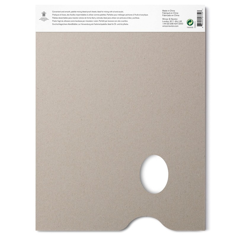 Winsor & Newton Tear-Off Palettes, 23cm x 31cm, 50 Sheets