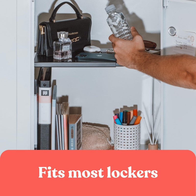 Home in Bold Metal Adjustable Locker Shelf | Heavy Duty