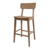 Boraam Torino Bar Height Wood Kitchen Bar Stool - Barnwood
