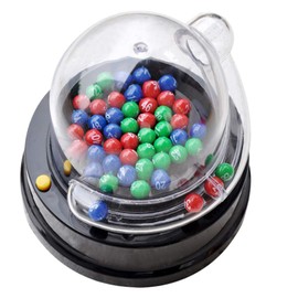 Bingo Game Set with Bingo Cage Bingo Balls Electric Machine Party Game for Adults Families Kids
