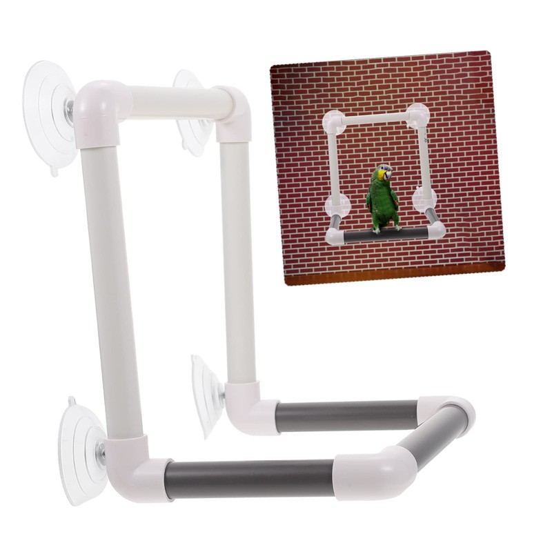 ORFOFE 1pc Large Bird Shower Perch Stand Skid Toy for